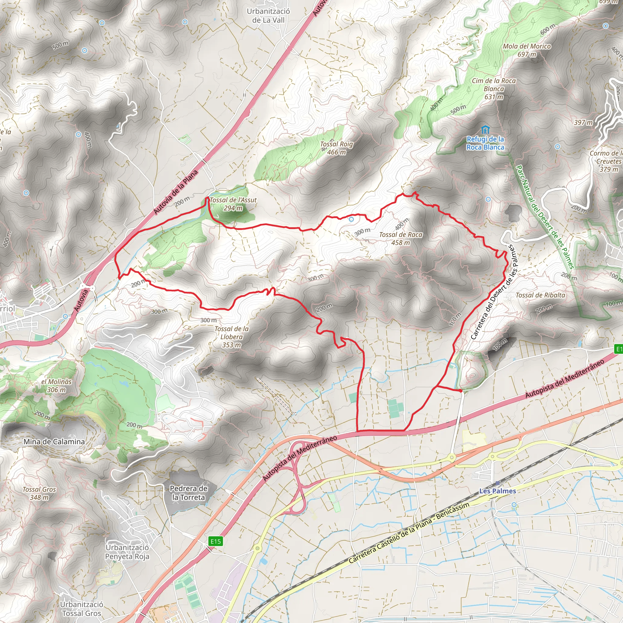 Magdalena - Font Salut - Barranc d'Olaria - Vía pecuaria - Magdalena PR CV 378 mobile static map