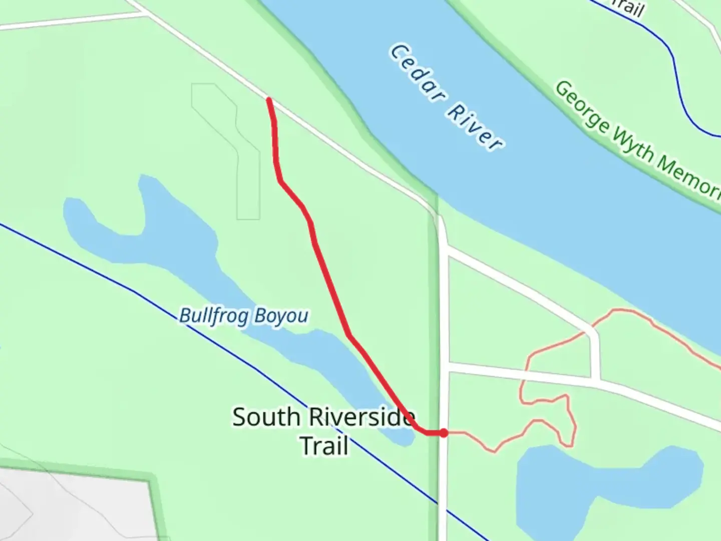 An image depicting the trail North Hackett Road and its surrounding area.