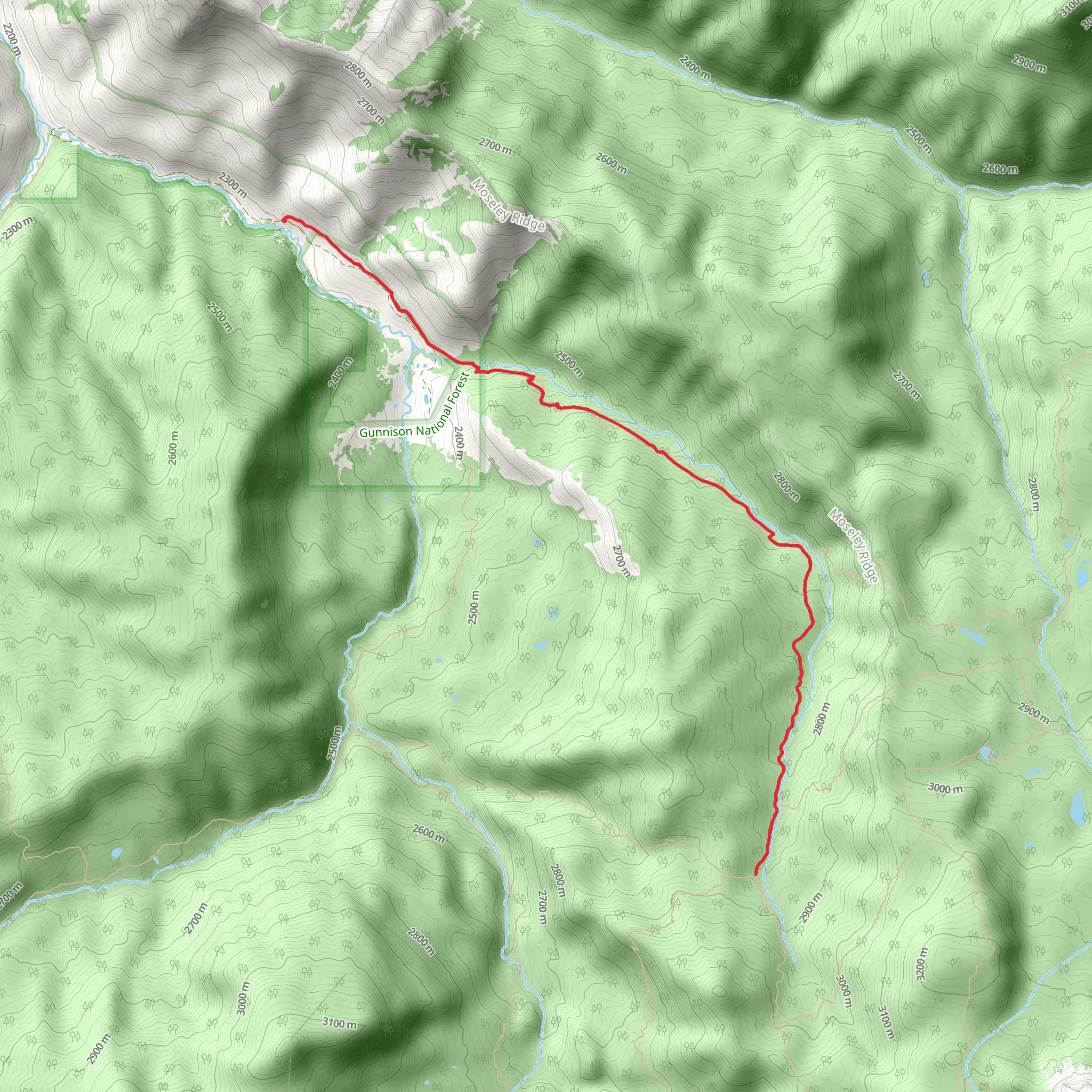 Little Robinson Trail mobile static map