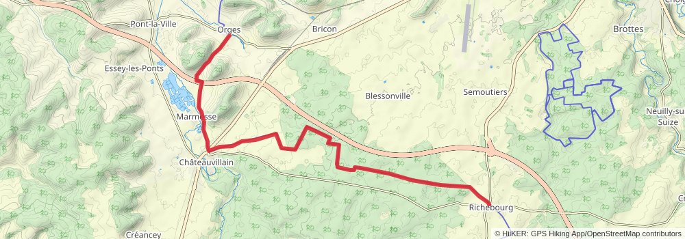 Via Francigena stage 38 Map