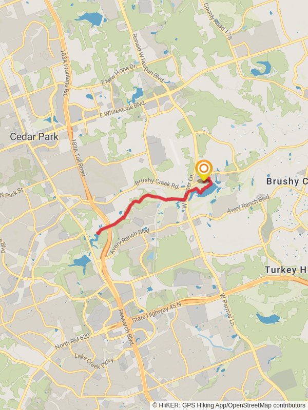 Brushy Creek Regional Park Trail