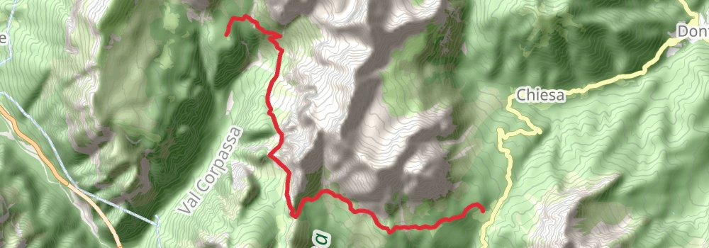 Dolomiten - Höhenweg stage 7 Map