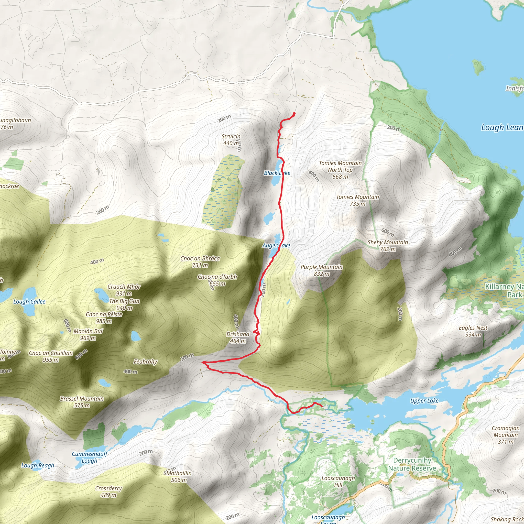 Gap of Dunloe mobile static map