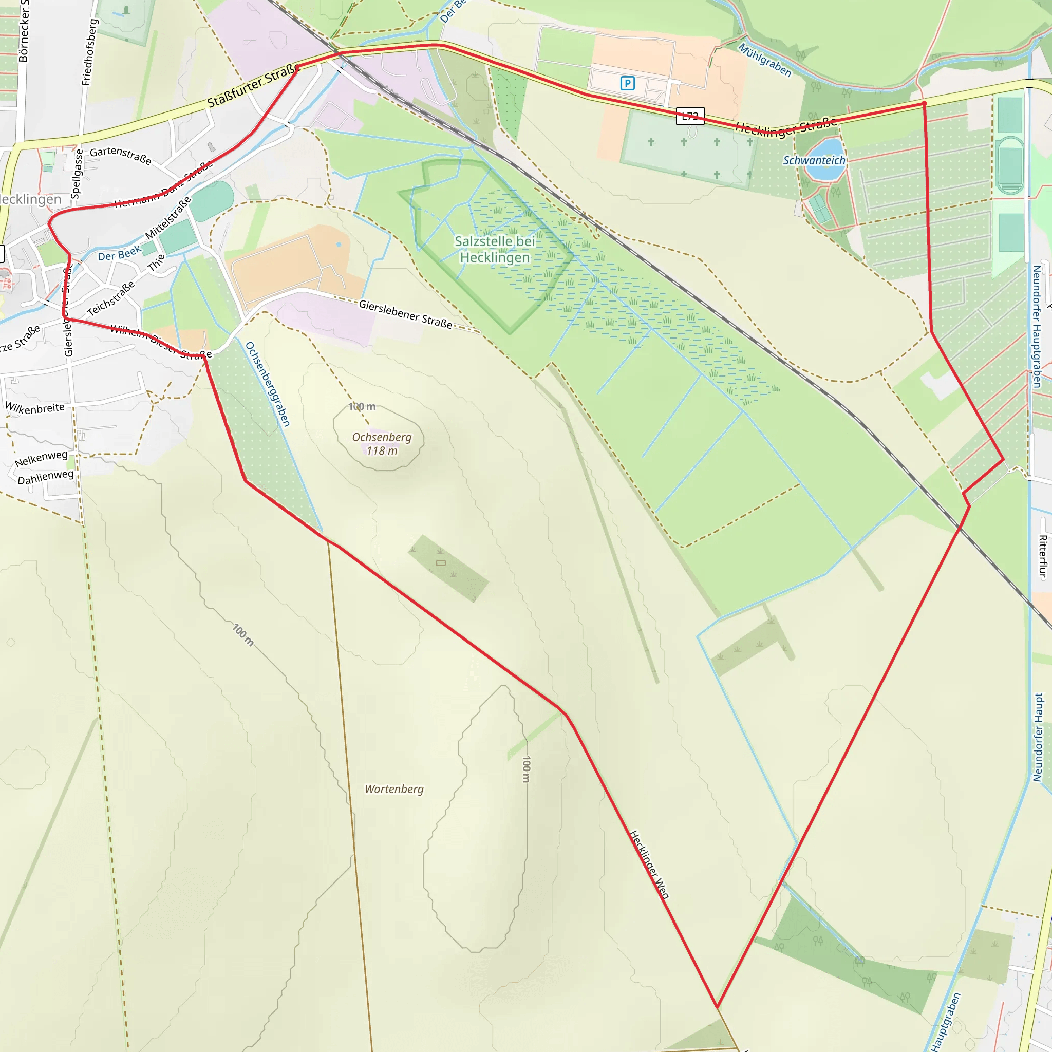 Salzstelle bei Hecklingen Loop mobile static map