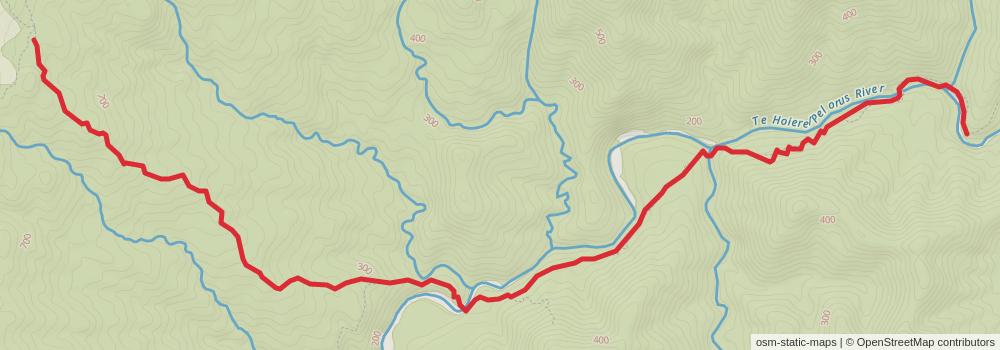 Te Araroa Trail stage 108 Map