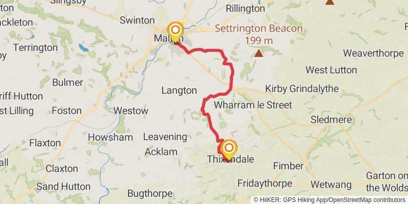 Centenary Way - North Yorkshire stage 4 Map