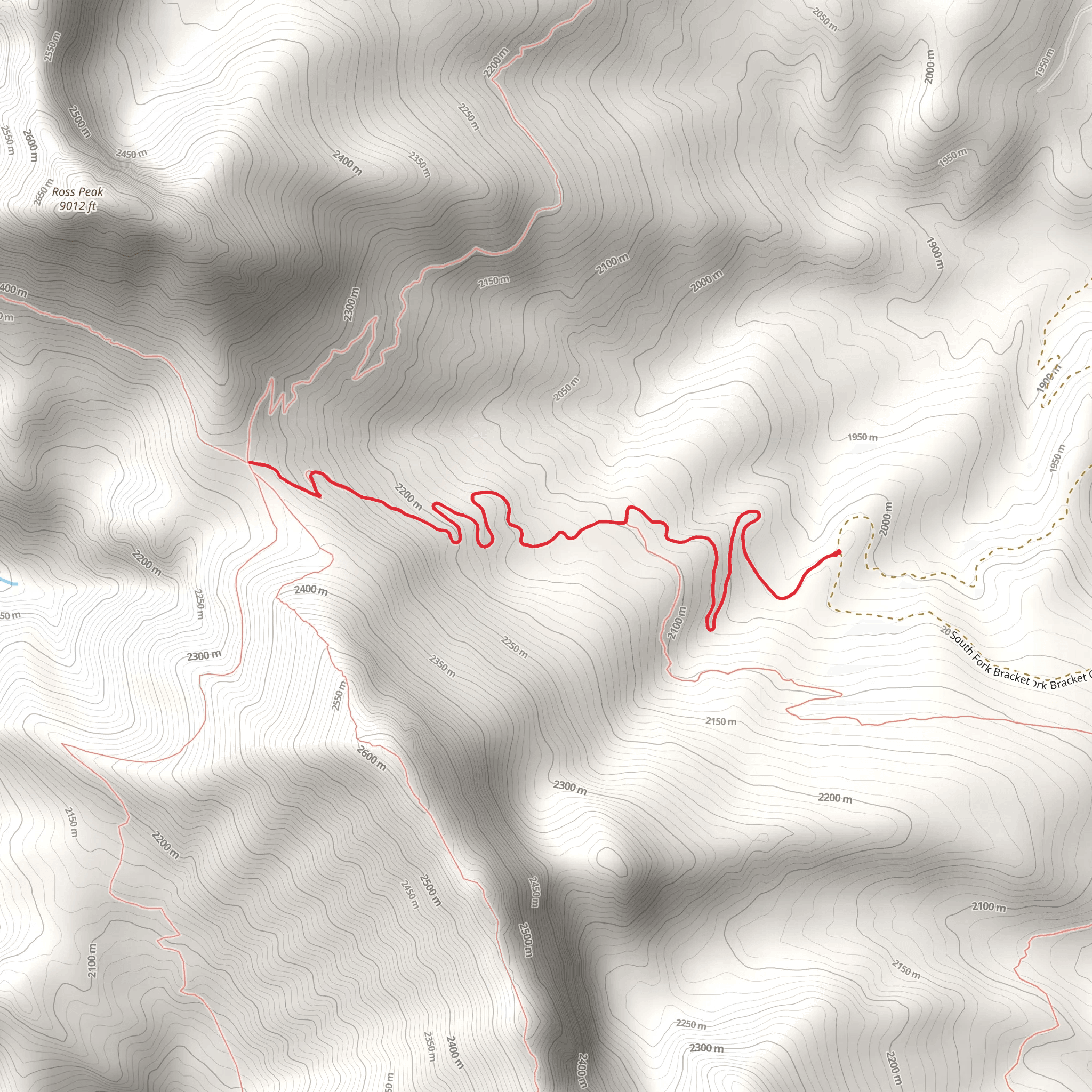Ross Pass Trail mobile static map
