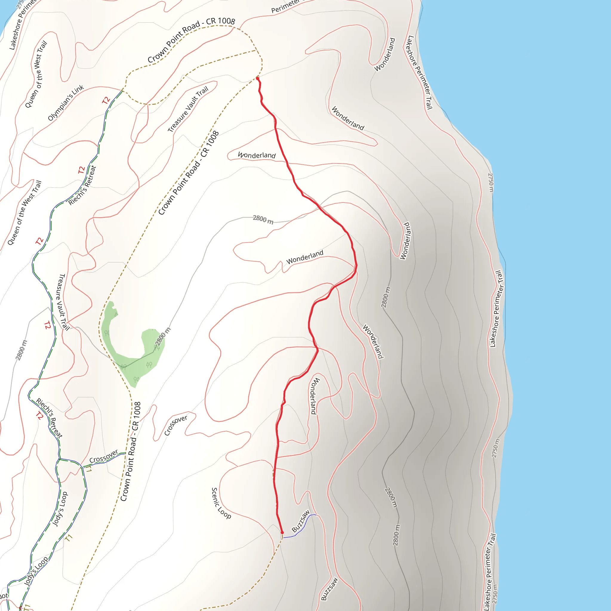 Rocky Ridge Trail mobile static map
