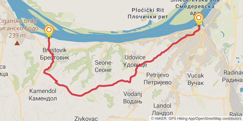 Sultans Trail stage 51 Map
