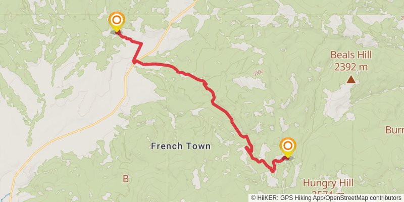 Continental Divide Trail - Montana And Idaho stage 41 Map