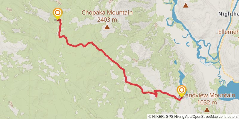 Ultra Pedestrian North Loop stage 215 Map