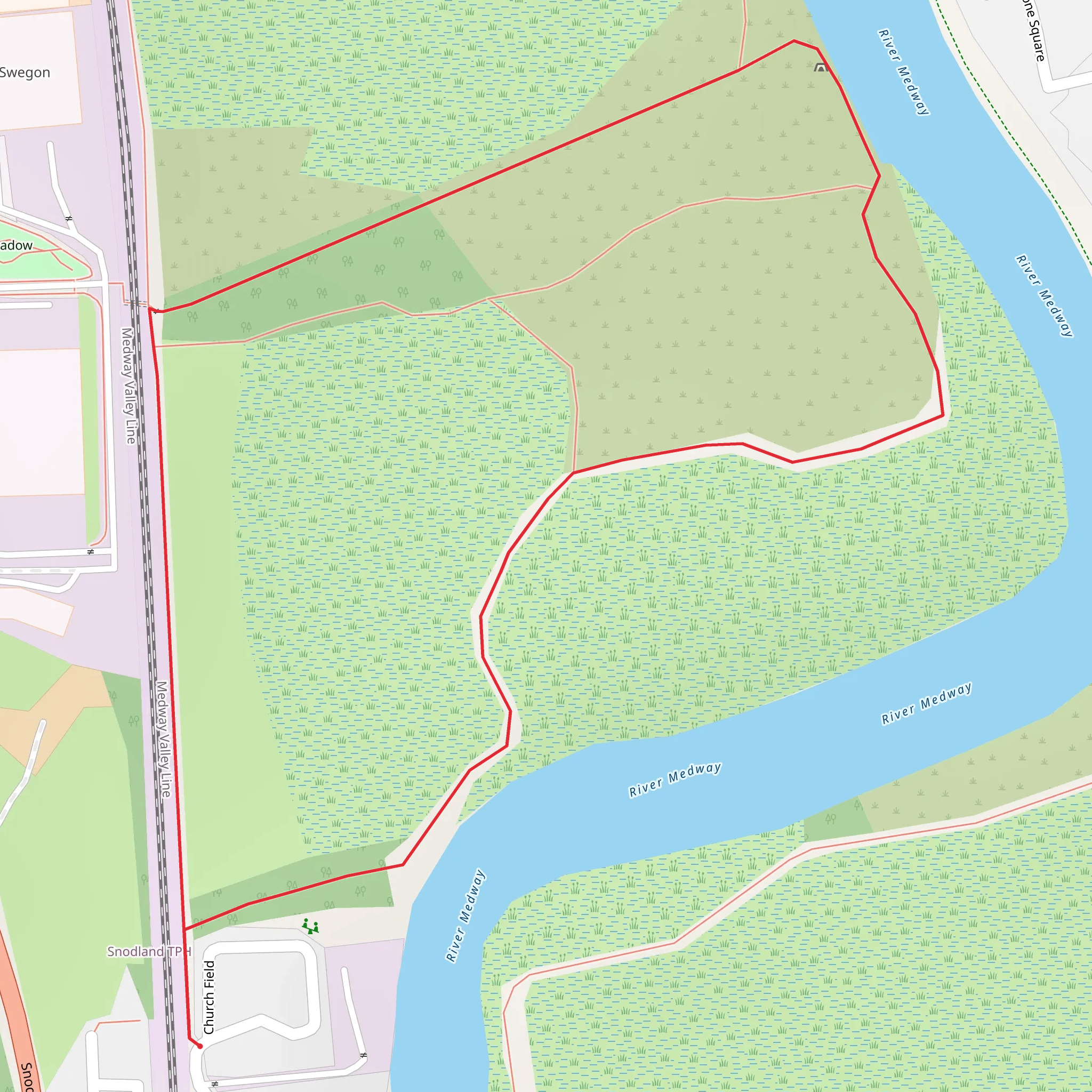 Holborough Marshes mobile static map