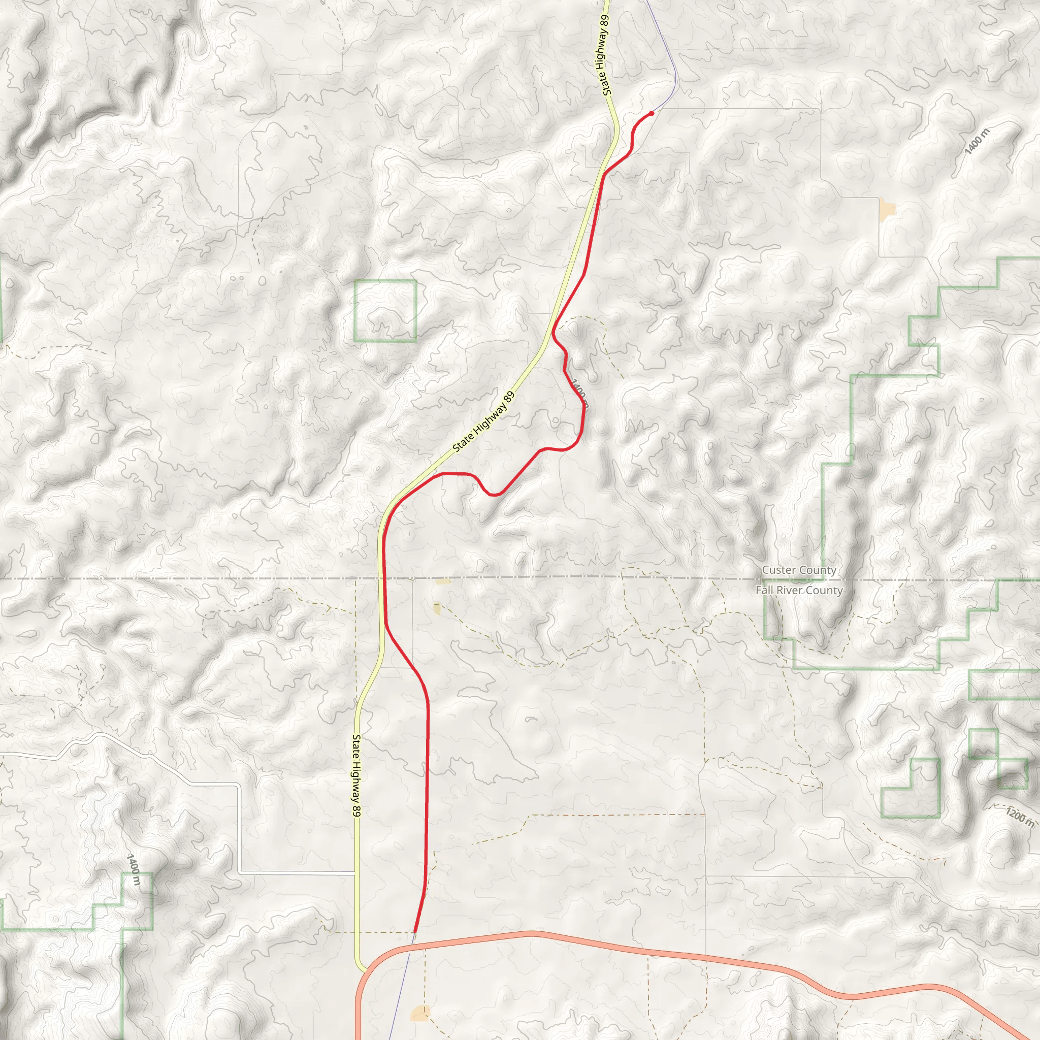 George S Mickelson Trail - Argyle mobile static map