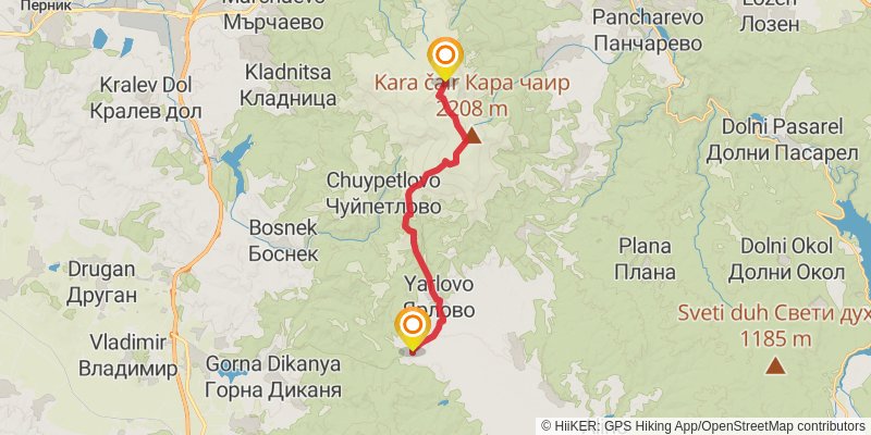 Sultans Trail stage 78 Map