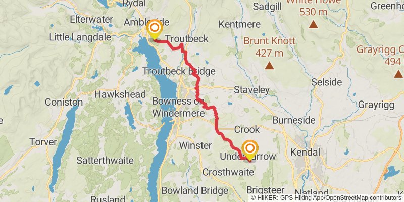 Westmorland Way stage 6 Map