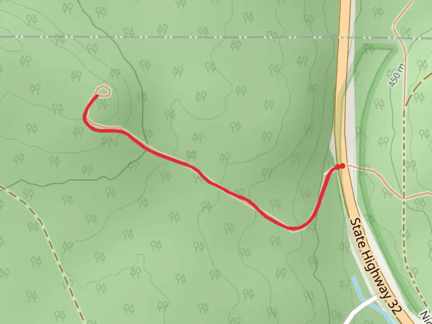 An image depicting the trail Carter Fire Tower Trail and its surrounding area.