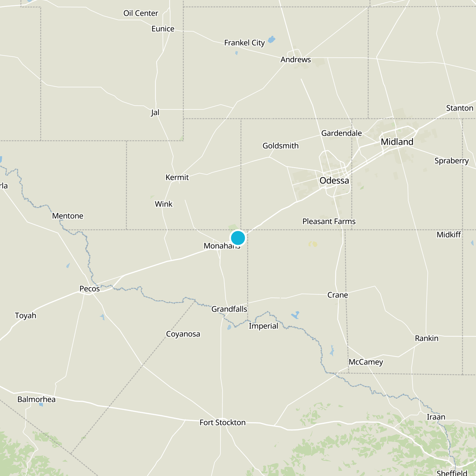 Ward County Static Map