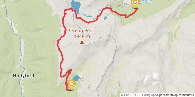 Routeburn Track stage 2 Map