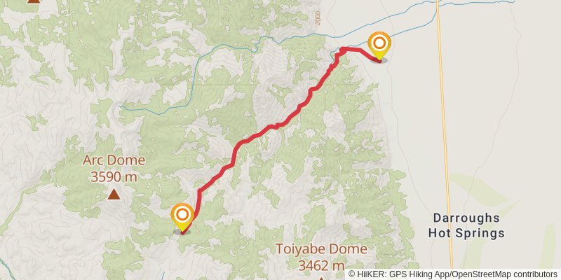 American Discovery Trail - Nevada stage 24 Map