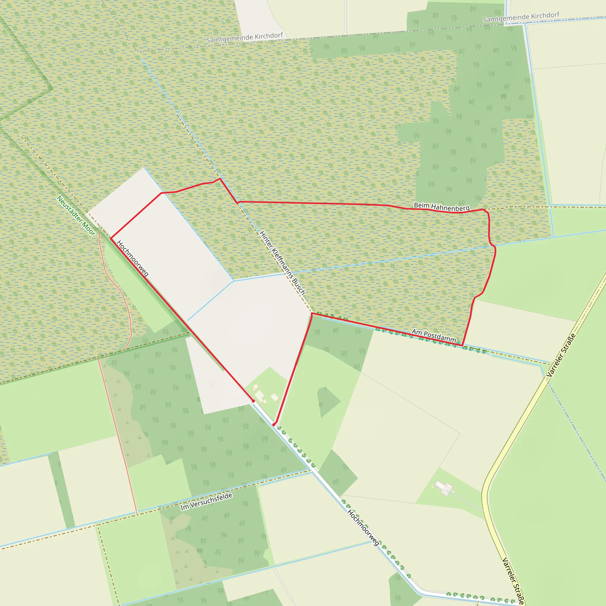 Neustadter Moor Short Loop mobile static map