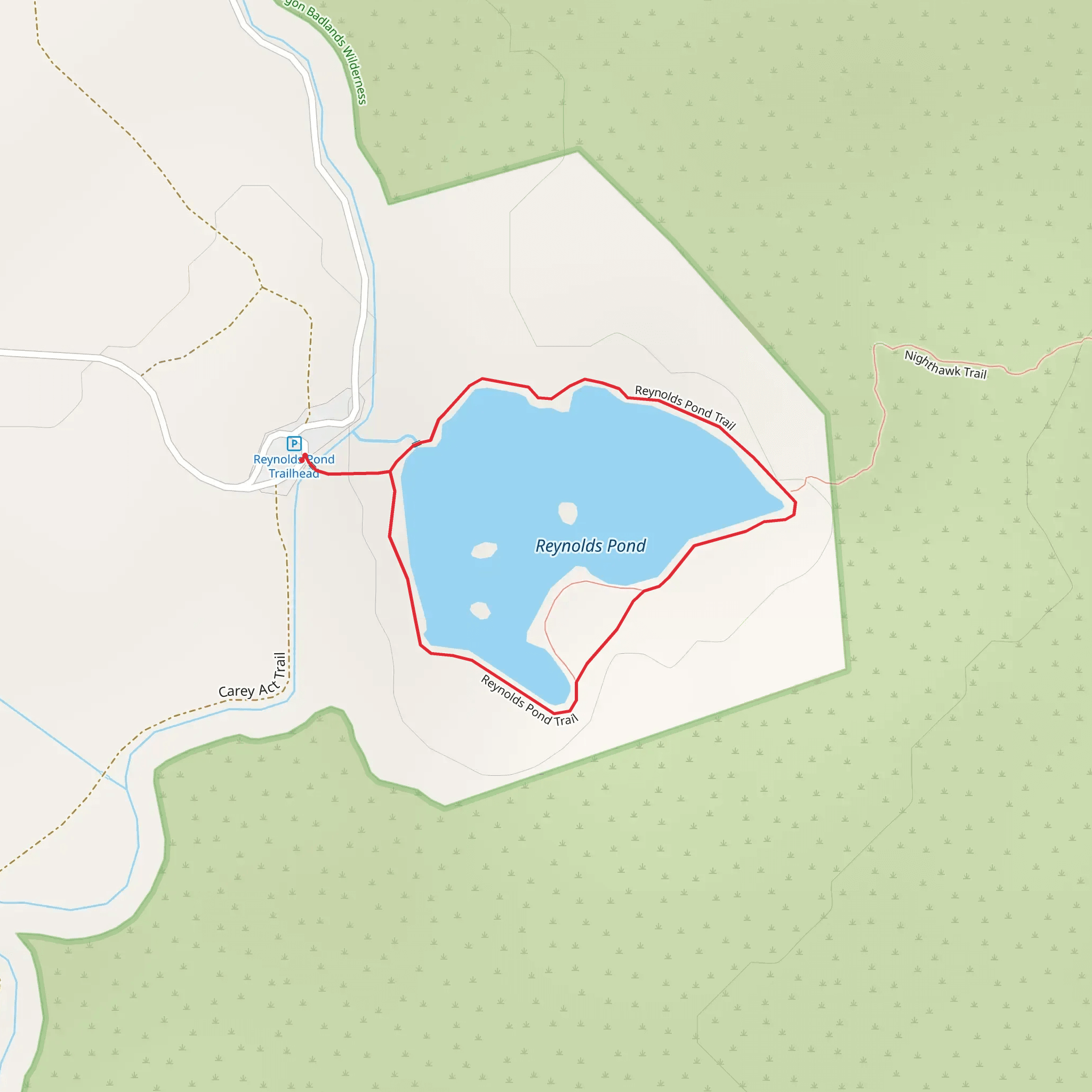 Reynolds Pond Loop Trail mobile static map
