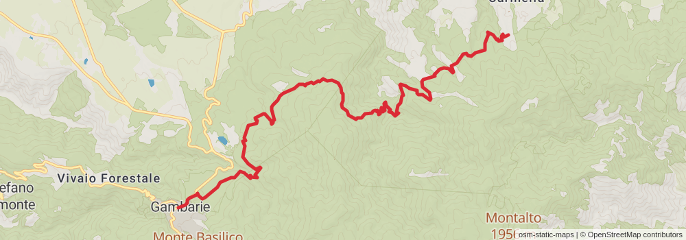 Sentiero Italia - Calabria Section stage 67 Map