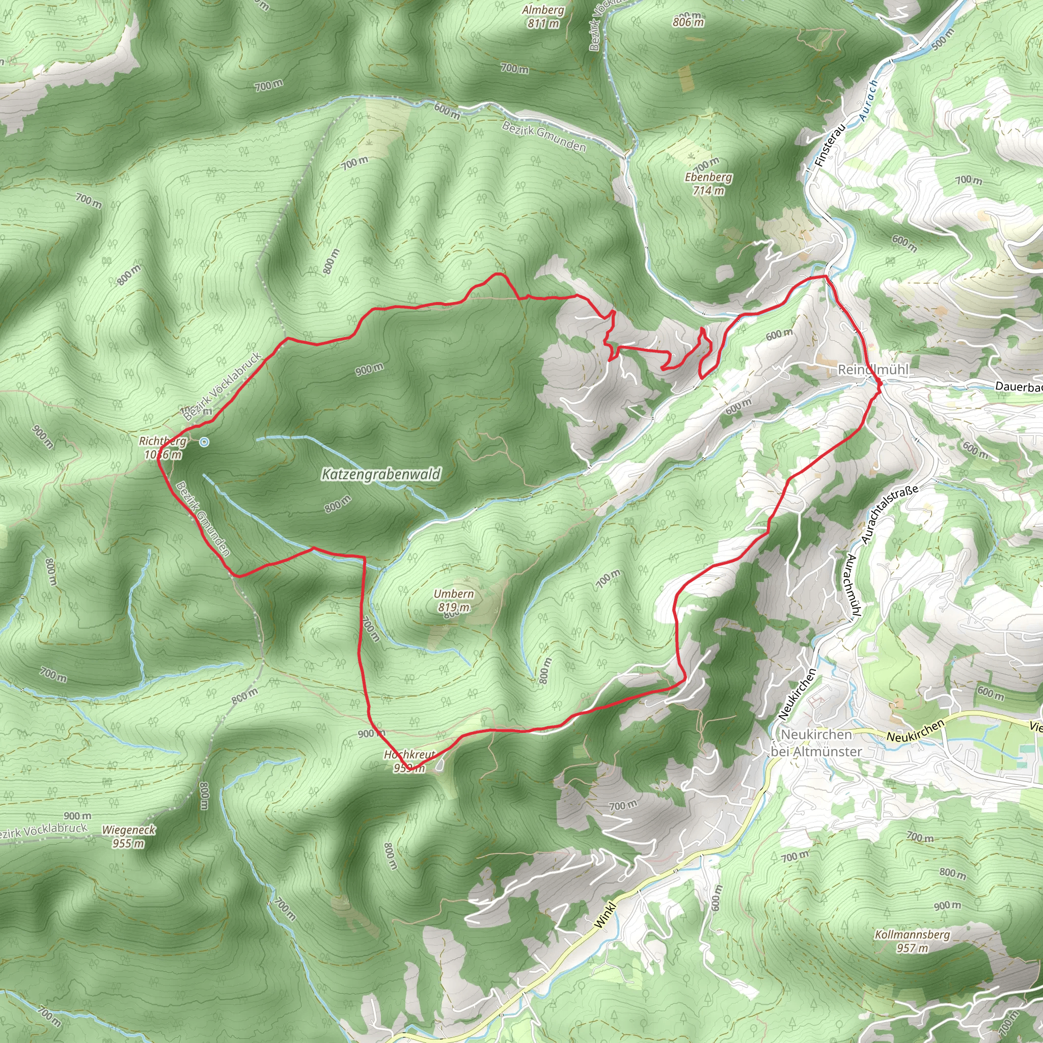 Reindlmühl Loop Walk mobile static map