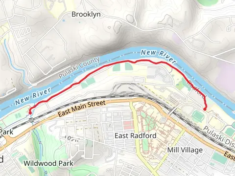 New River Shore Walk from Radford