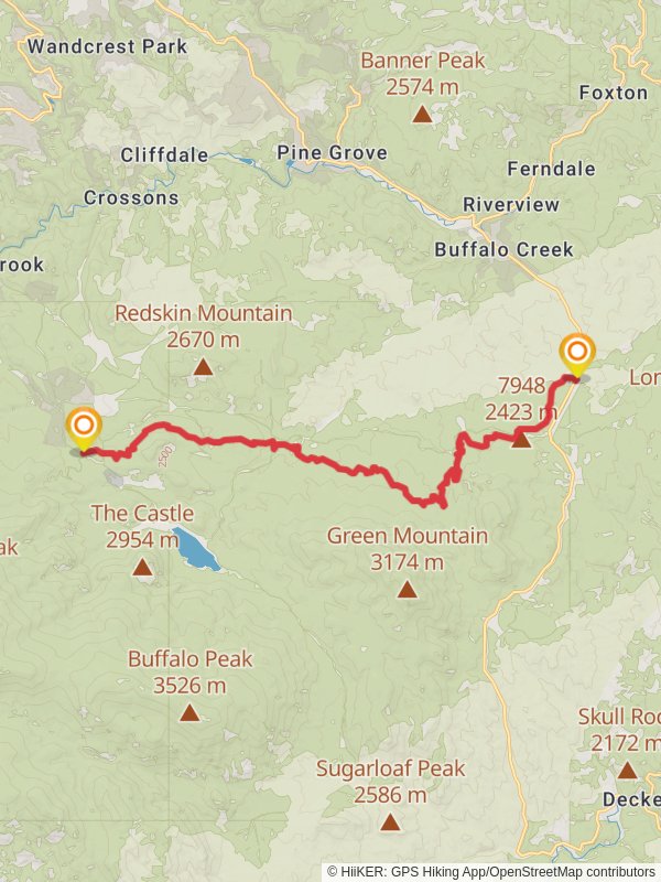 Colorado Trail from Deckers Road