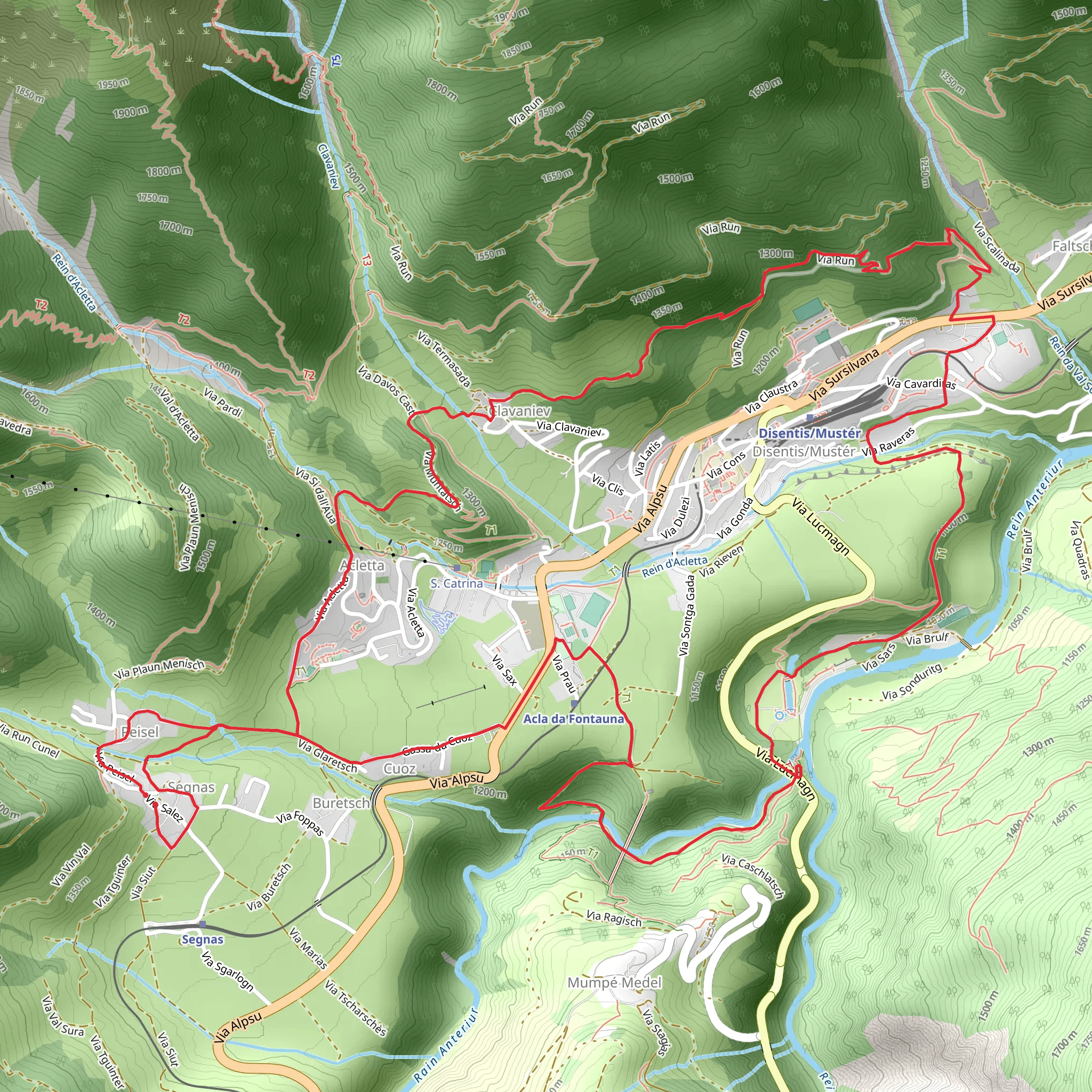 Senda Desertina Loop Trail mobile static map
