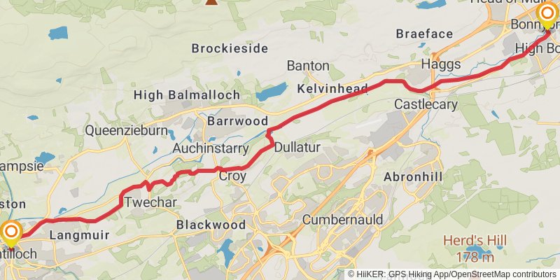 John Muir Way stage 4 Map