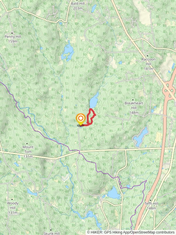 Breakheart Pond via Shelter Trail and River Loop Trail