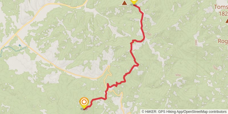Continental Divide Trail - Montana And Idaho stage 61 Map