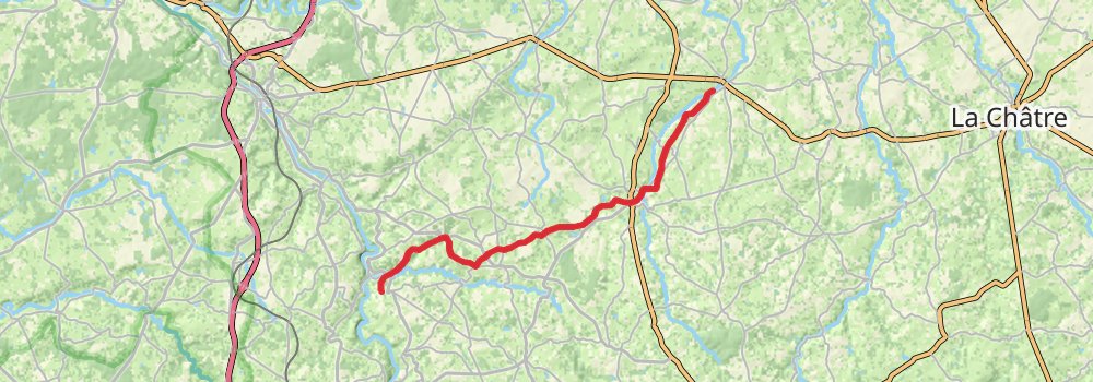 Camino Strasbourg-Saint Jean Pied de Port via Vézelay stage 42 Map