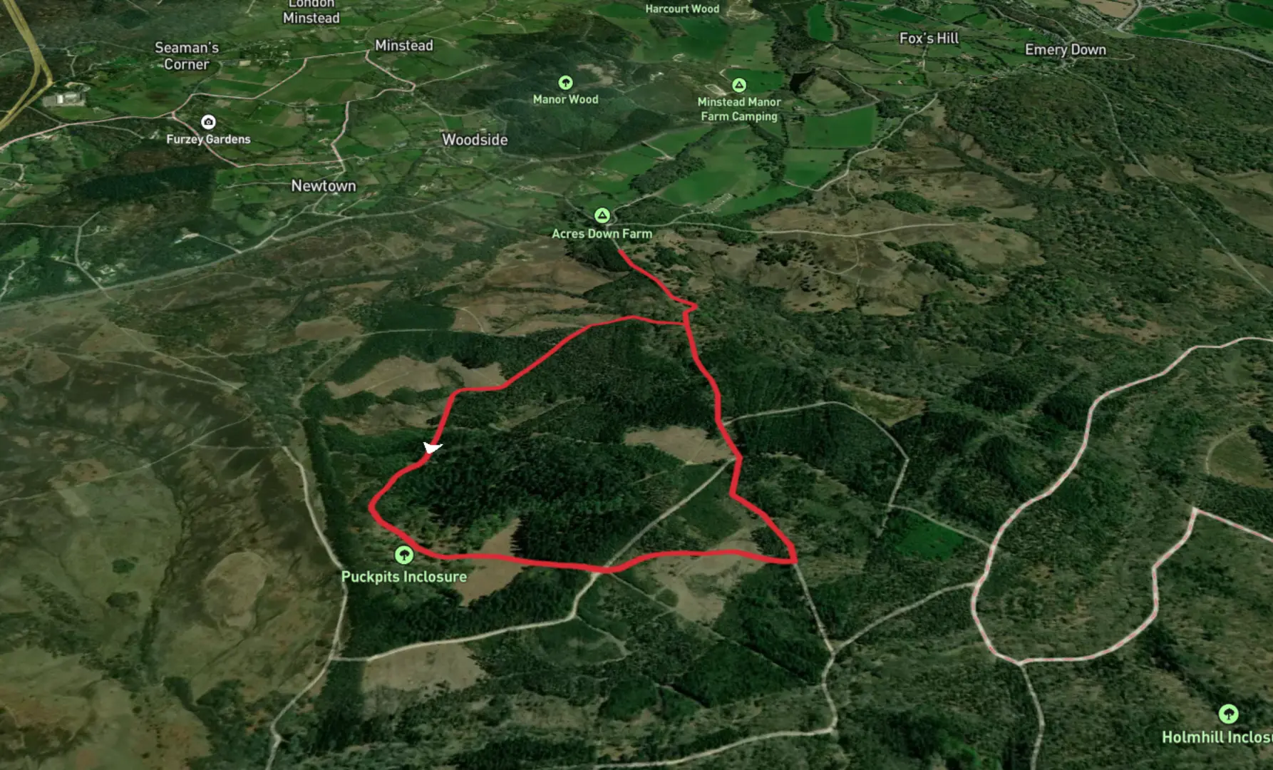 Puckpits Inclosure loop Hampshire England