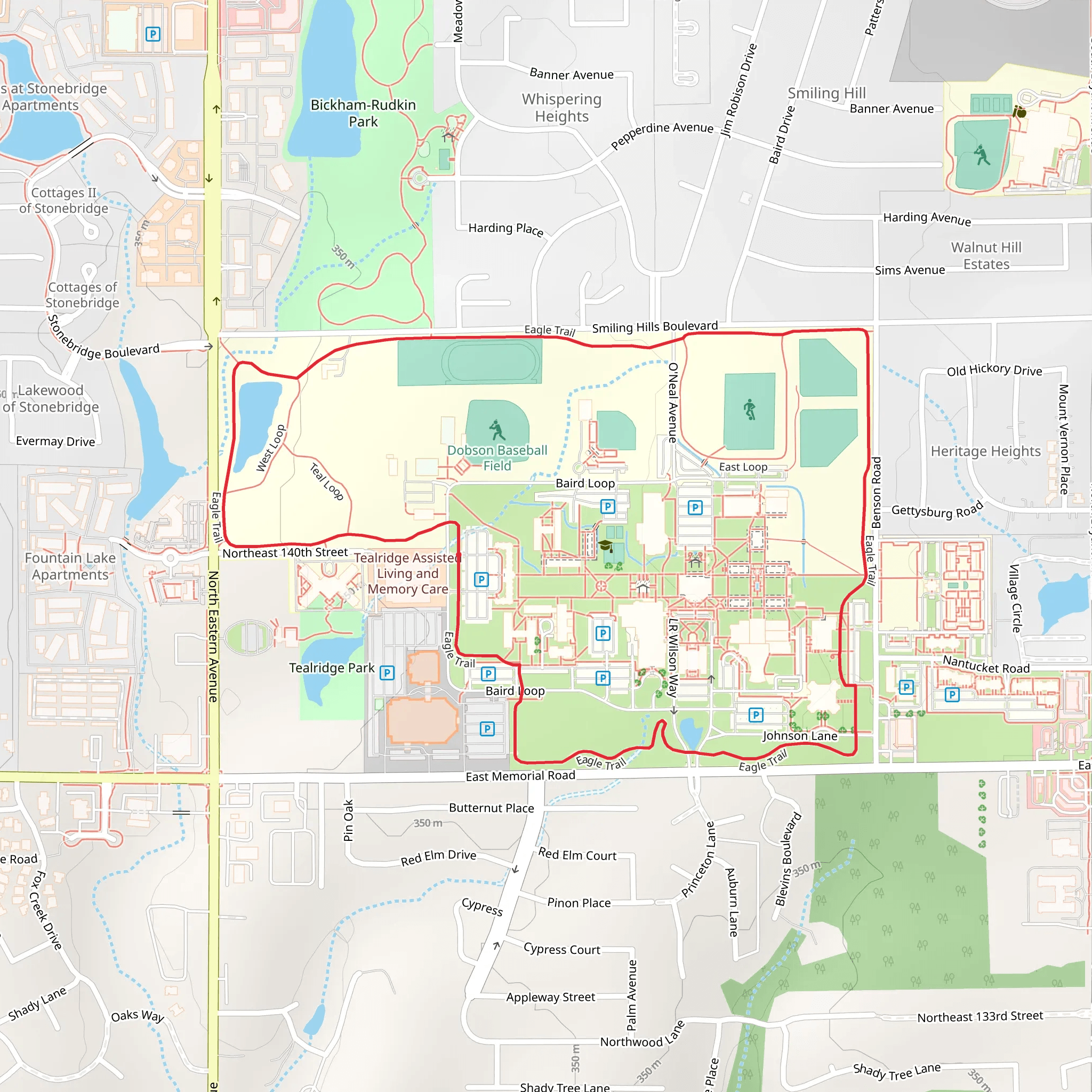 Eagle Loop Trail mobile static map