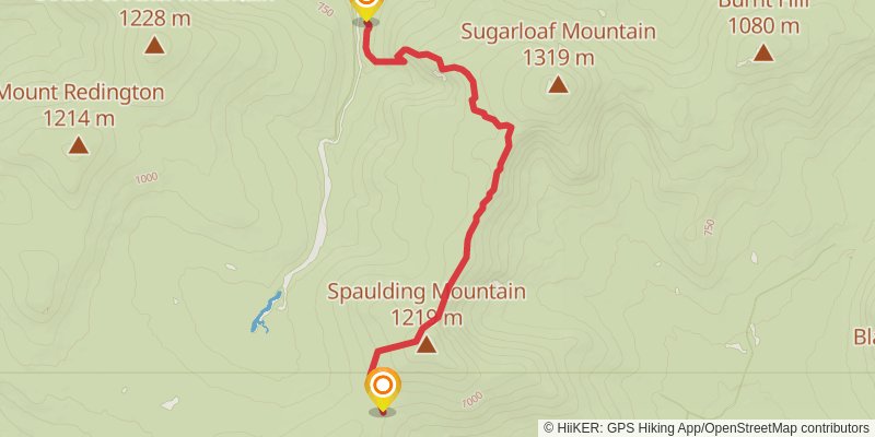 Appalachian Trail stage 195 Map