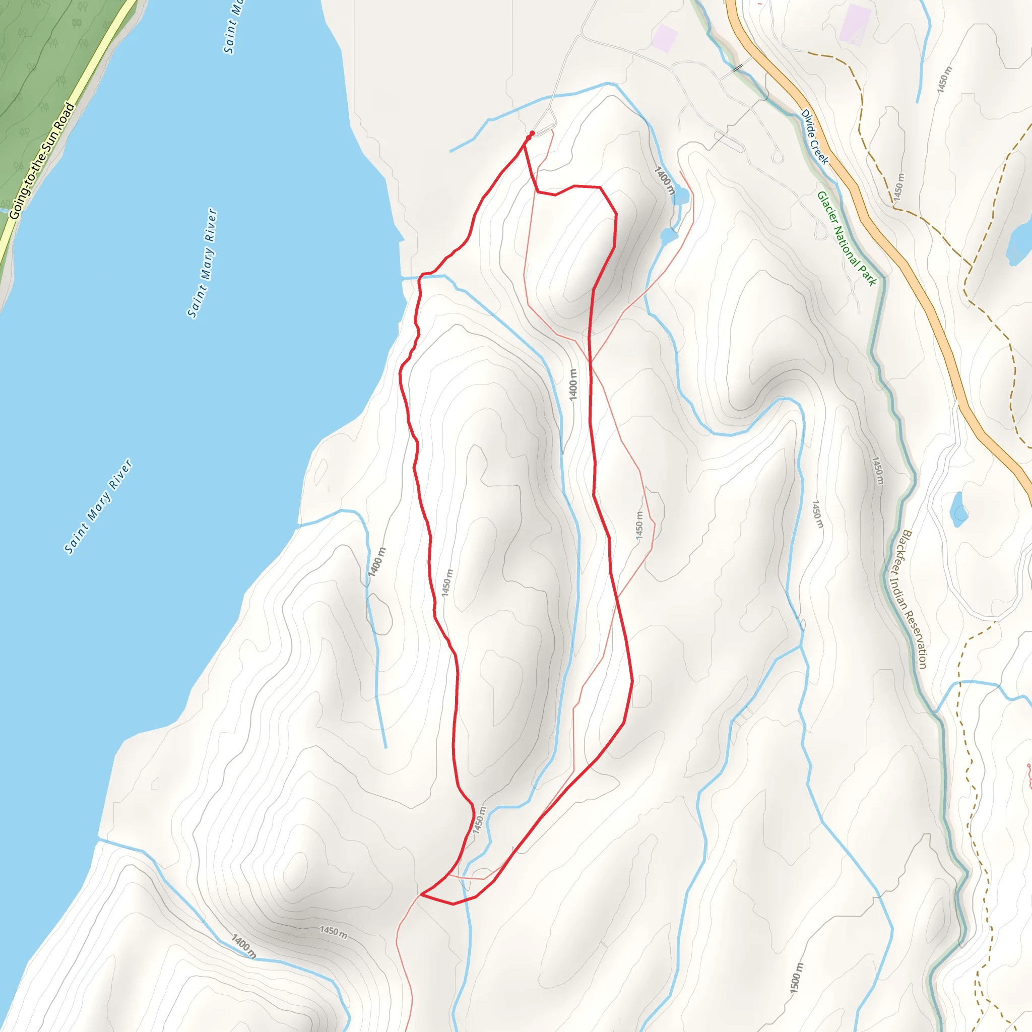 Beaver Pond Loop Trail mobile static map