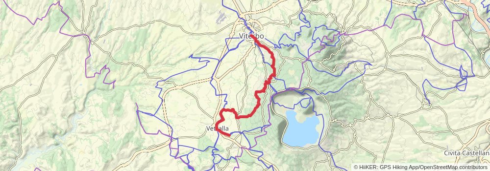 Via Francigena stage 113 Map