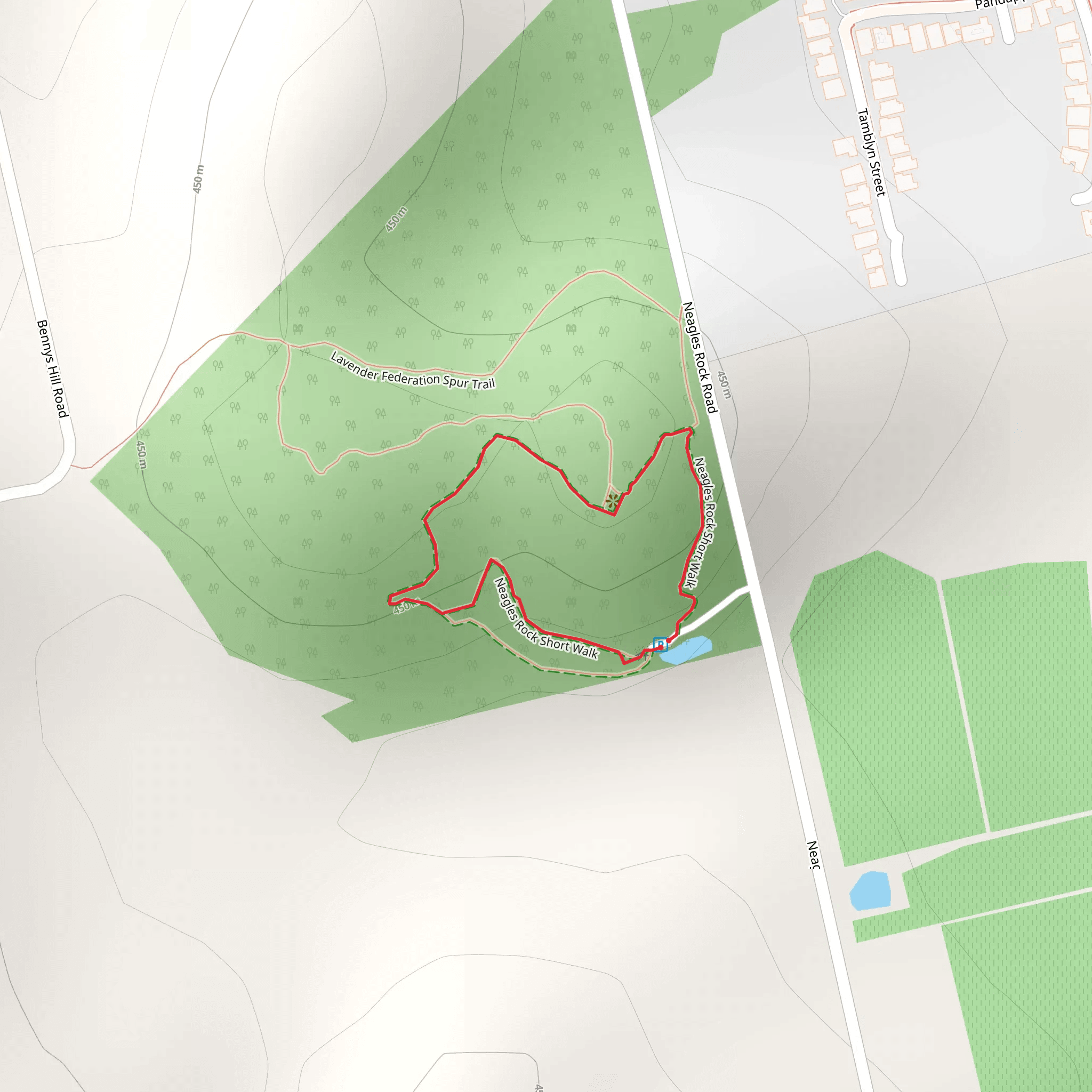 Neagles Rock Short Walk mobile static map