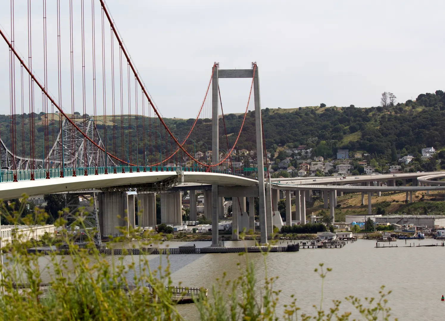 An image depicting the trail Bull Valley Creek and Carquinez Bridge Trail and its surrounding area.