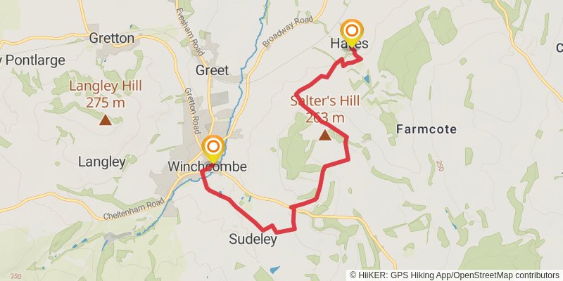 St Kenelm's Trail stage 5 Map