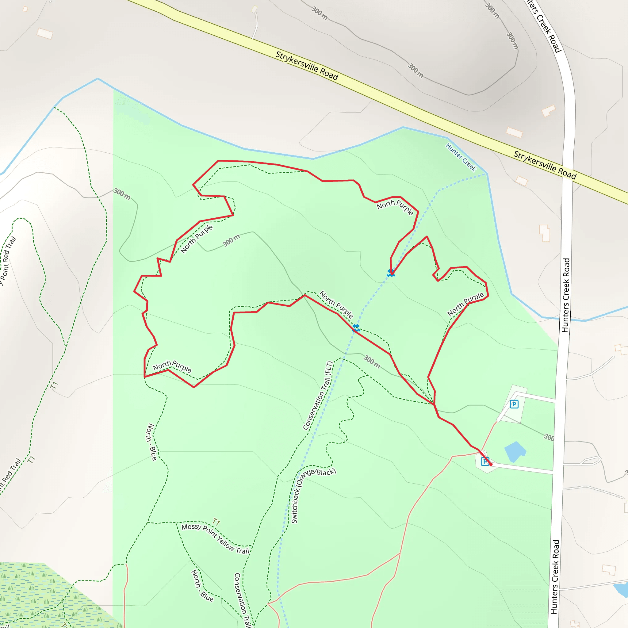 Hunter Creek Loop mobile static map
