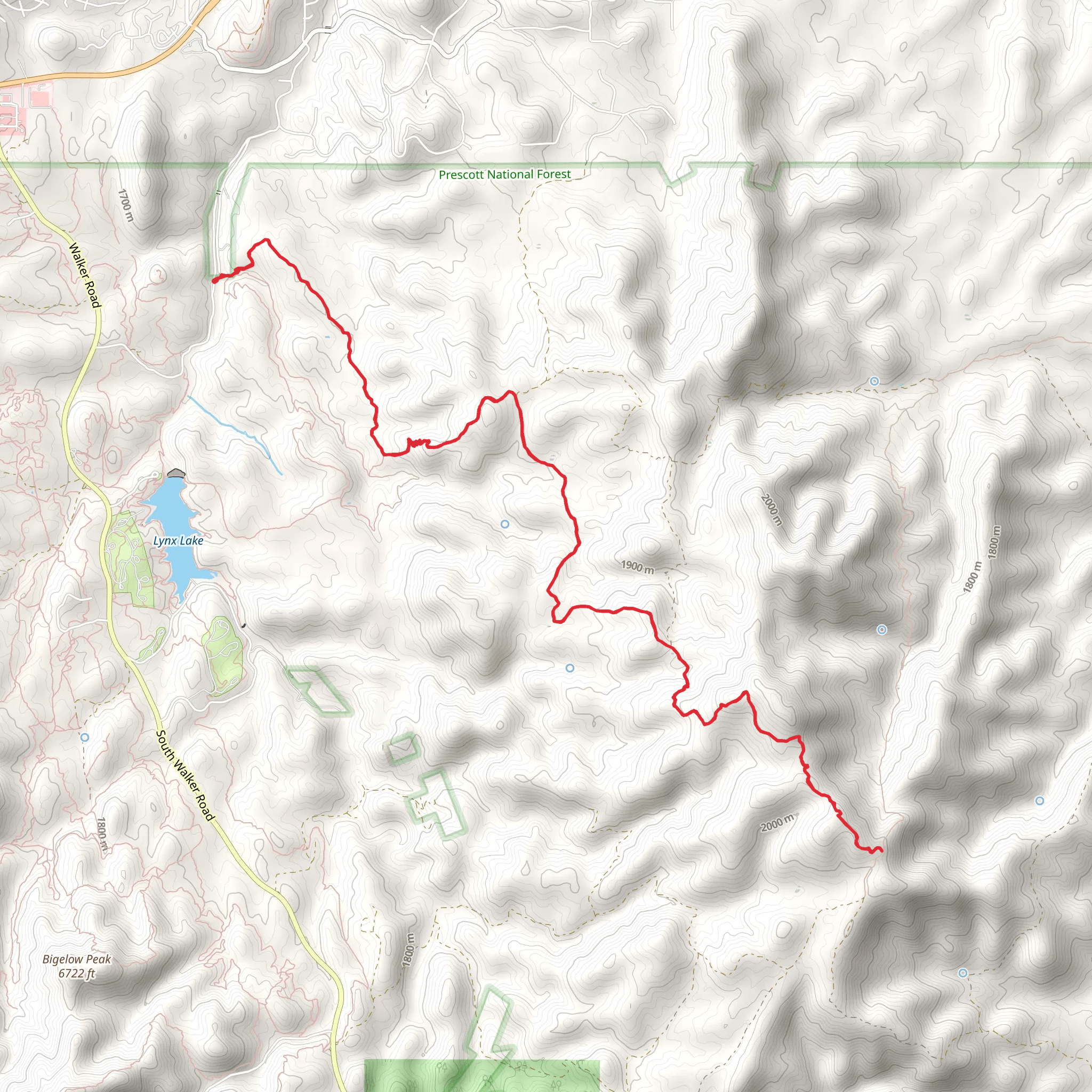Salida Trail via Salida Connection Trail mobile static map