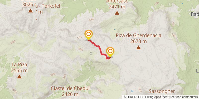 Alta Via 2 spur 1 Map