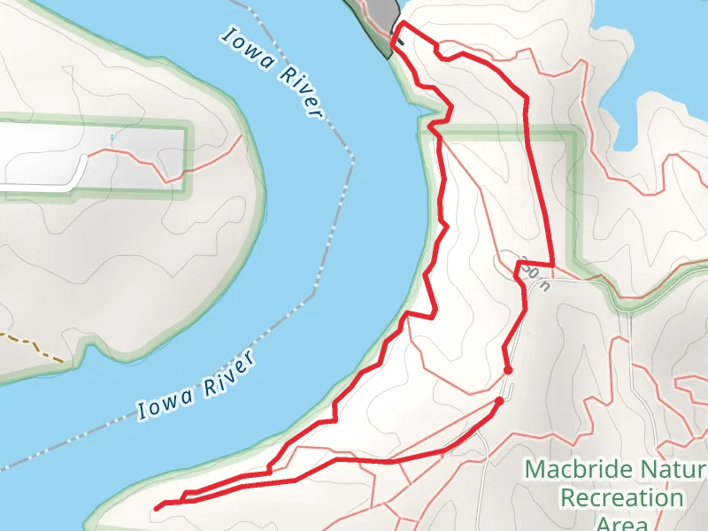 Raptor Ridge Road Northeast Overlook Iowa River