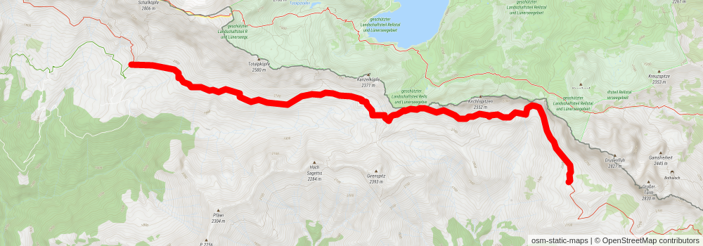 Prättigauer Höhenweg stage 3 Map
