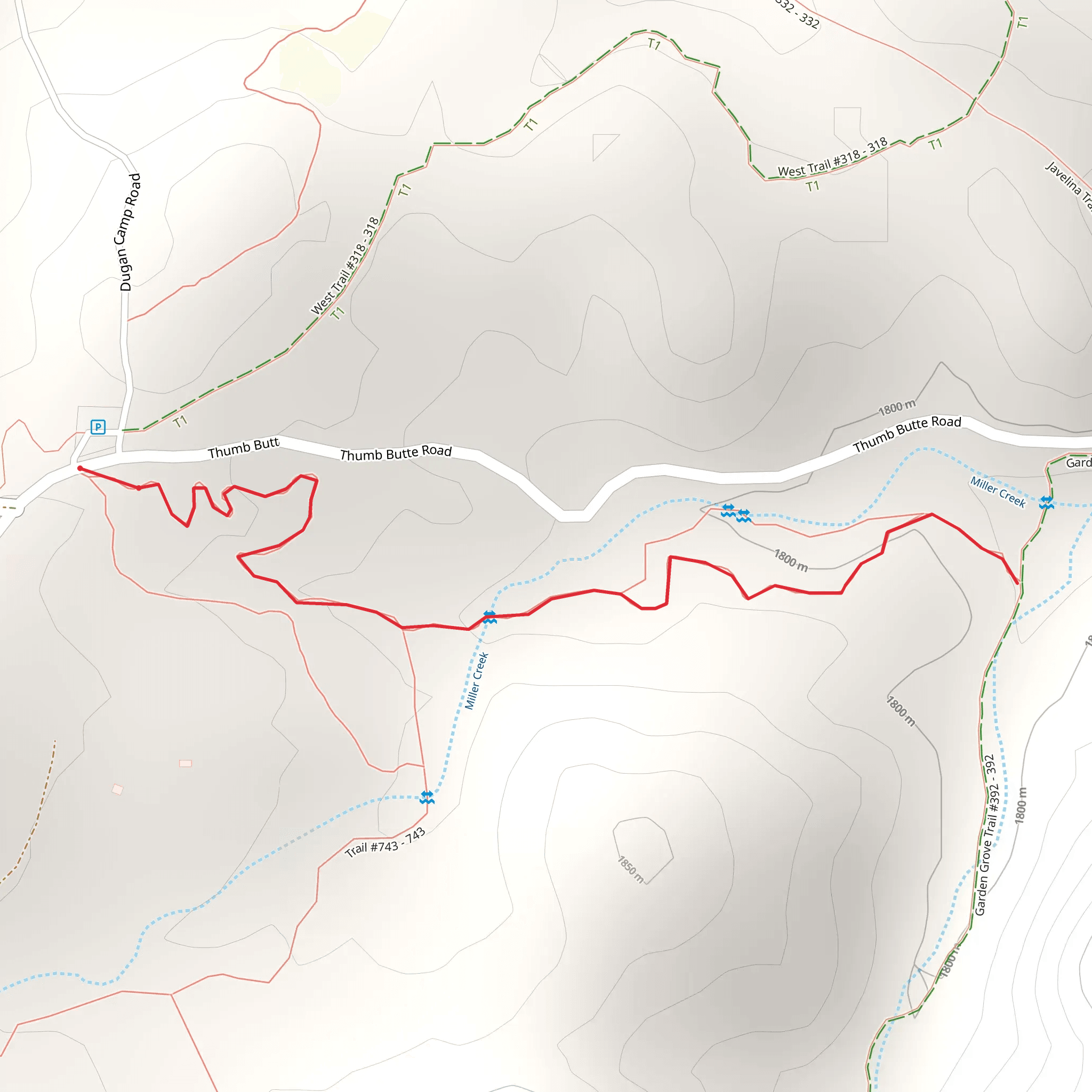 Garden Party Trail mobile static map