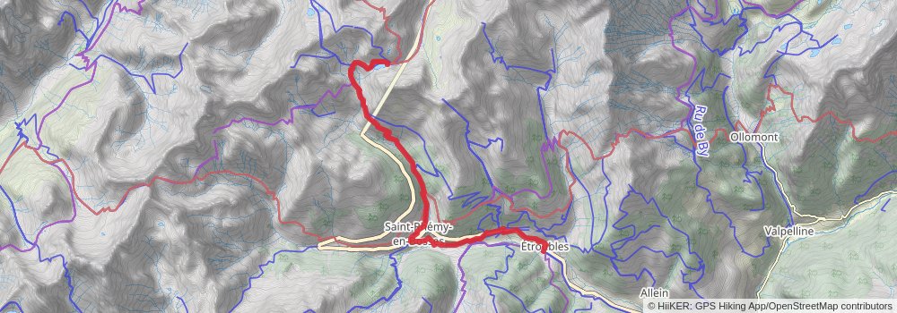 Via Francigena stage 65 Map