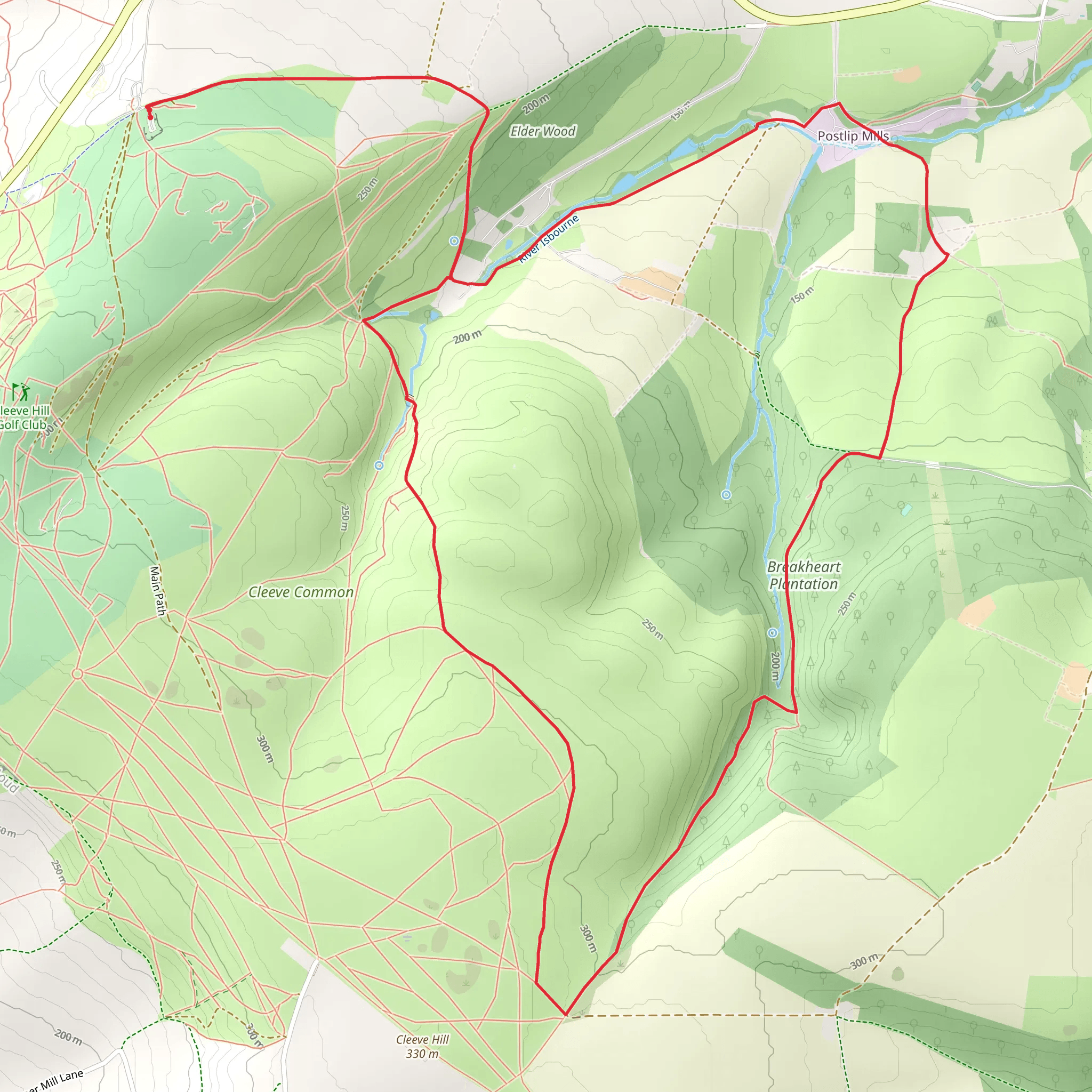 Breakheart Plantation and Watery Bottom mobile static map